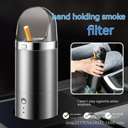 Smart Smoke Handheld Ashtray Air Purifier Small Car Wireless Dual Use In Car And Home